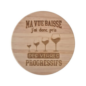 Dessous de verre en bois – Verres progressifs